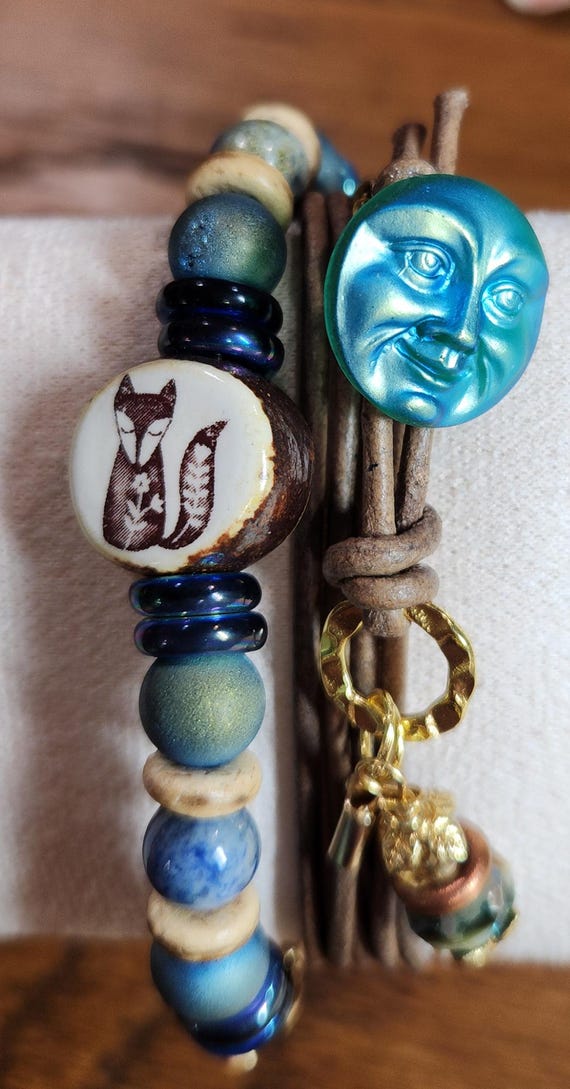 Fox, Wild and Free- Wrap bracelet