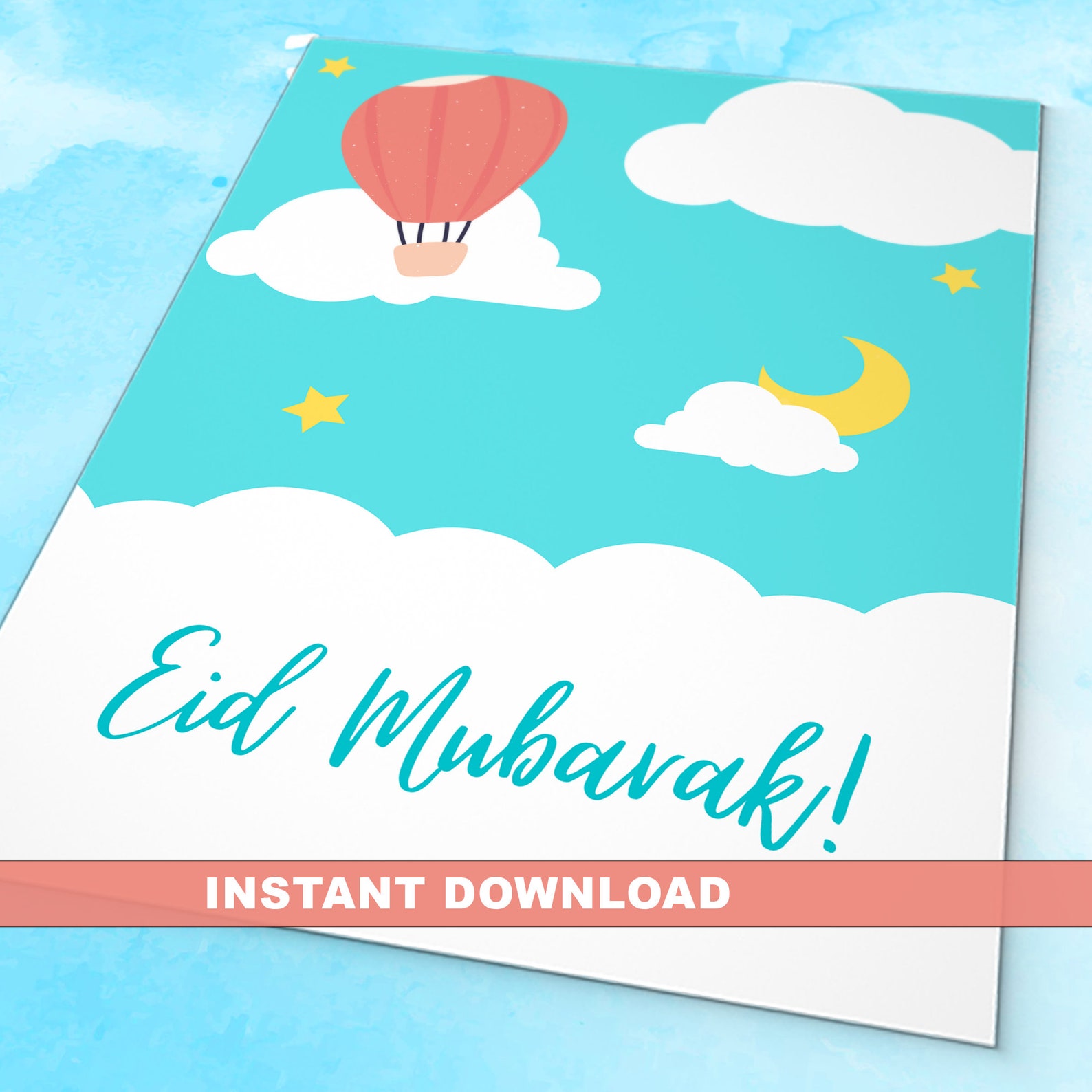 Eid Card for Kids Eid Mubarak Cards Eid Gifts for Kids | Etsy