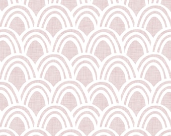 Scalloped Rainbows Seamless Pattern Design Digital File Clipart. Dusty Blush Rainbow, Neutral, Minimalist.  Personal and Commercial Use.