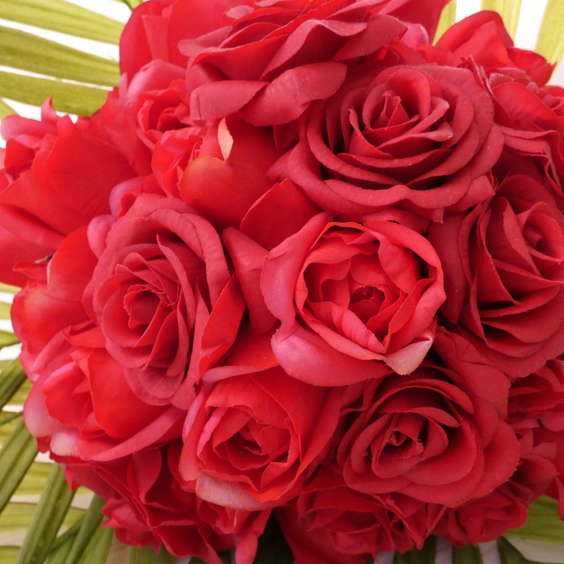 Stunning Red Rose Bouquetreal Touch Rosesred Rose Budsreal Etsy