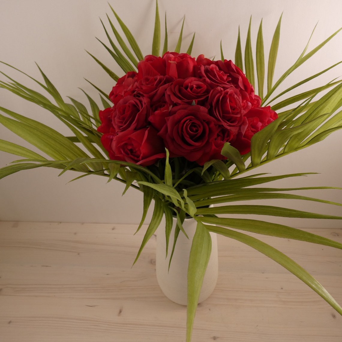 Stunning Red Rose Bouquetreal Touch Rosesred Rose Budsreal Etsy