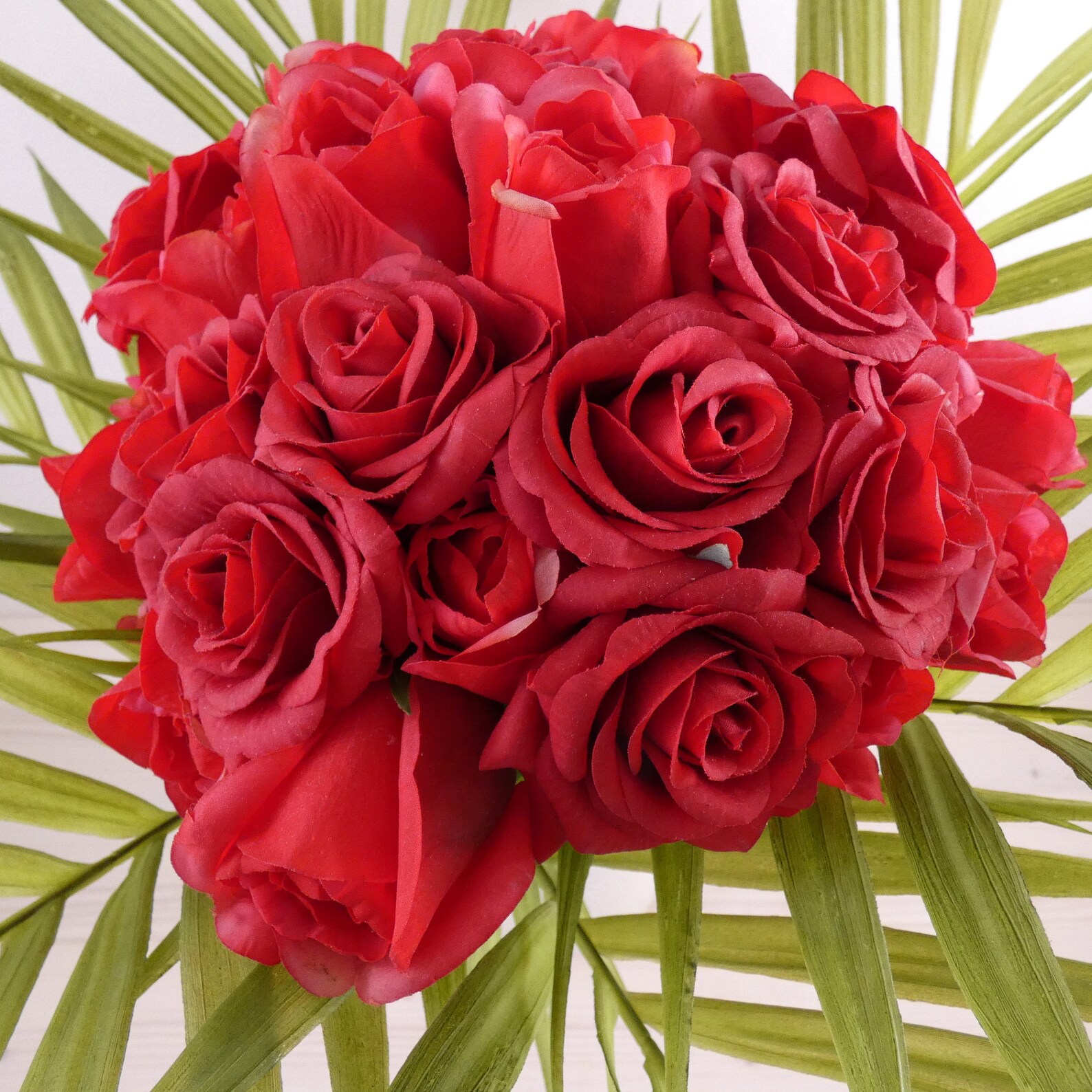 Stunning Red Rose Bouquetreal Touch Rosesred Rose Budsreal Etsy
