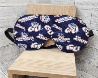 Augenmaske Schlafmaske Handmade Gonzaga College Stoff Bulldoggen Satinrücken Gummiband Einheitsgröße Passt den meisten großen Geschenken Reisen