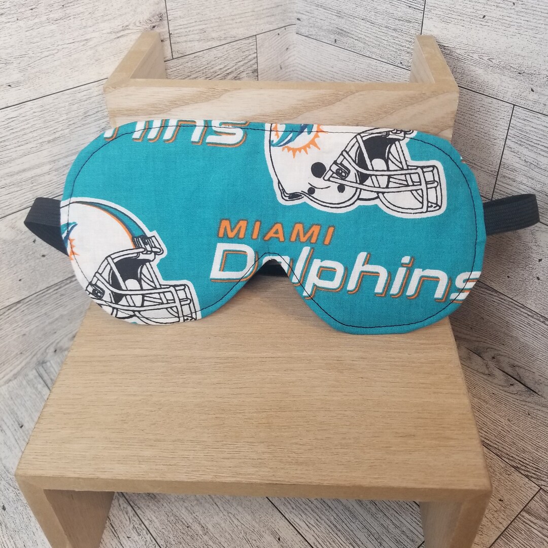 Miami Dolphins NFL Football Eye Mask Sleep Mask Handmade Satin Etsy