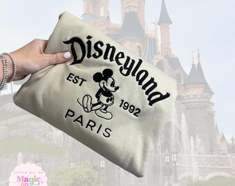Sudadera bordada de Disneyland París con Mickey Mouse. Est. 1992