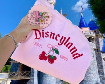 Disneyland Embroidered Sweater, Disneyland Sweatshirt, Disneyland Shirt, Disneyland Sweatshirt Women, Disneyland Cherry, Disneyland Sweater