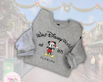 Sudadera navideña de Disneyworld, suéter navideño de Mickey