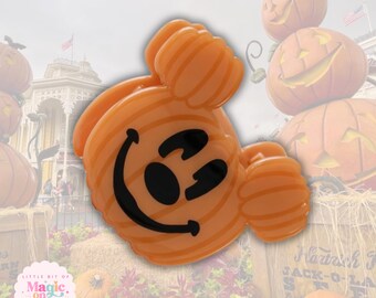 PREVENTA Pinza para el cabello de Mickey Mouse con forma de calabaza de 7,6 cm (3 pulgadas) – Accesorio para el cabello de Halloween