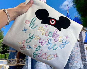 Disneyland Embroidered Sweater, Disneyland Sweatshirt, Disneyland Shirt, Disneyland Sweatshirt Women, Disneyland Mickey, Disneyland Sweater