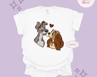 Lady And The Tramp Shirt, Lady And The Tramp Sweatshirts, Disney Dog Shirt, Disneyland Shirts Women, Disneyworld Shirts Women,