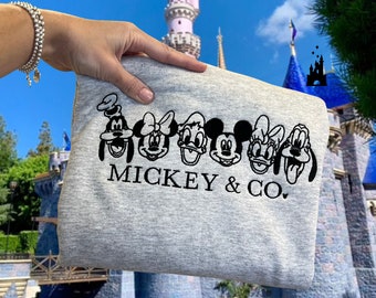 Disneyland Embroidered Sweater, Disneyland Sweatshirt, Disneyland Shirt, Disneyland Sweatshirt Women, Disneyland Mickey, Disneyland Sweater