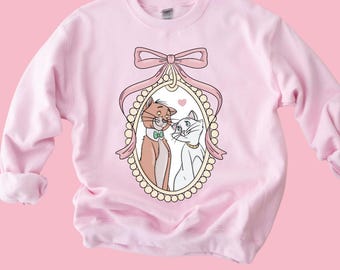 Disney Coquette Bow Shirt, Disneyland Sweater, Disneyland Cherry, Pink Disneyland Shirt, Disney Sweatshirt Women, Disneyland Shirt For Girls