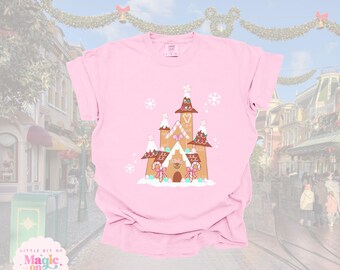 Gingerbread Castle Christmas T-Shirt: Whimsical Holiday Apparel