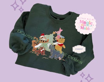 Disneyland Christmas Sweatshirt, Disneyland Christmas Shirt, Disneyland Embroidered Sweater, Disneyland Gingerbread, Winnie The Pooh Christm