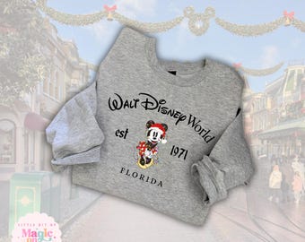 Sudadera navideña de Disneyworld, suéter navideño de Minnie