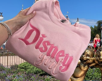 Disneyland Embroidered Sweater, Disney Girl, Disneyland Sweatshirt, Disneyland Shirt, Disneyland Sweatshirt Women, Disneyland Sweater