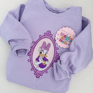Disneyland Embroidered Sweatshirt, Disneyland Sweatshirt, Disneyland Shirt, Disneyland Sweatshirt Women, Daisy Duck Shirt Daisy Duck Sweater