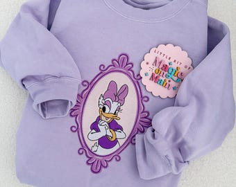 Disneyland Embroidered Sweatshirt, Disneyland Sweatshirt, Disneyland Shirt, Disneyland Sweatshirt Women, Daisy Duck Shirt Daisy Duck Sweater