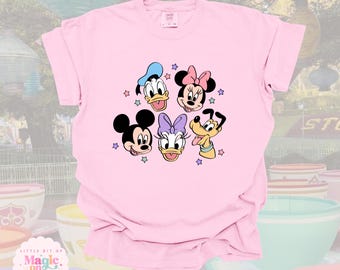 Camiseta de Mickey y Minnie del Reino Mágico: Camiseta de algodón Comfort Colors