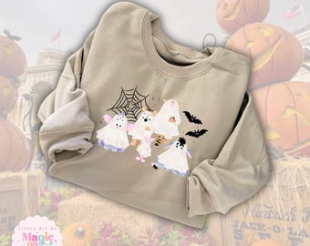 Esta es una camiseta de Halloween: Colores cómodos, impresión DTG, personajes espeluznantes.