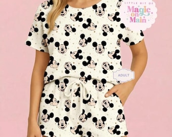 Conjuntos de ropa para mujer en Disneyland, conjuntos de ropa para mujer en Disneyworld, shorts de Disneyland, vestido de Disneyworld, conjunto de ropa de descanso de Disney.