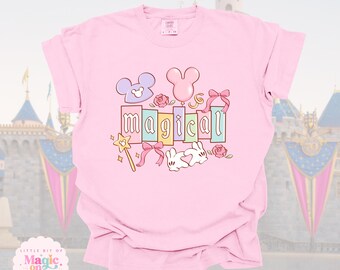 Camiseta inspirada en Mickey Mouse mágico: Camiseta de algodón suave Comfort Colors