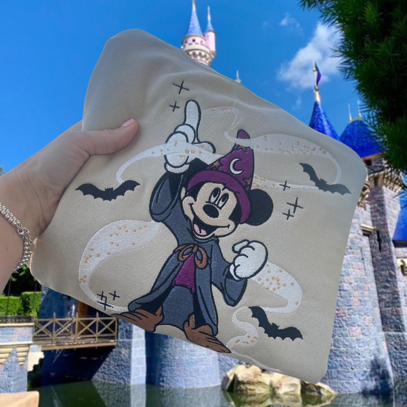 Mickey Sorcerer Sweatshirt - Etsy Mickey Sorcerer Sweatshirt - Etsy