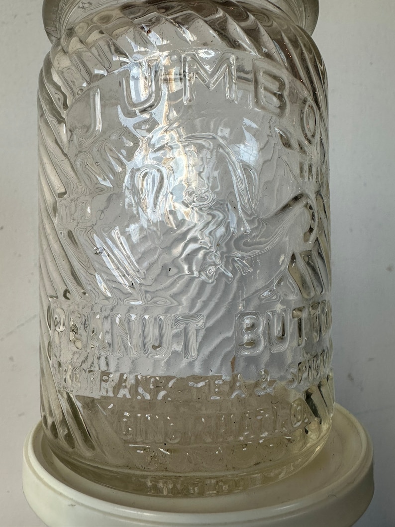 Vintage JUMBO Peanut Butter Jar the Frank Tea & Spice Co Cincinnati OH