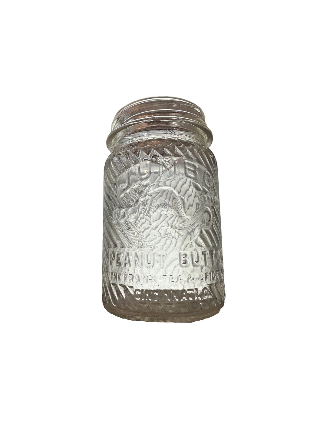 Vintage JUMBO Peanut Butter Jar the Frank Tea & Spice Co Cincinnati OH