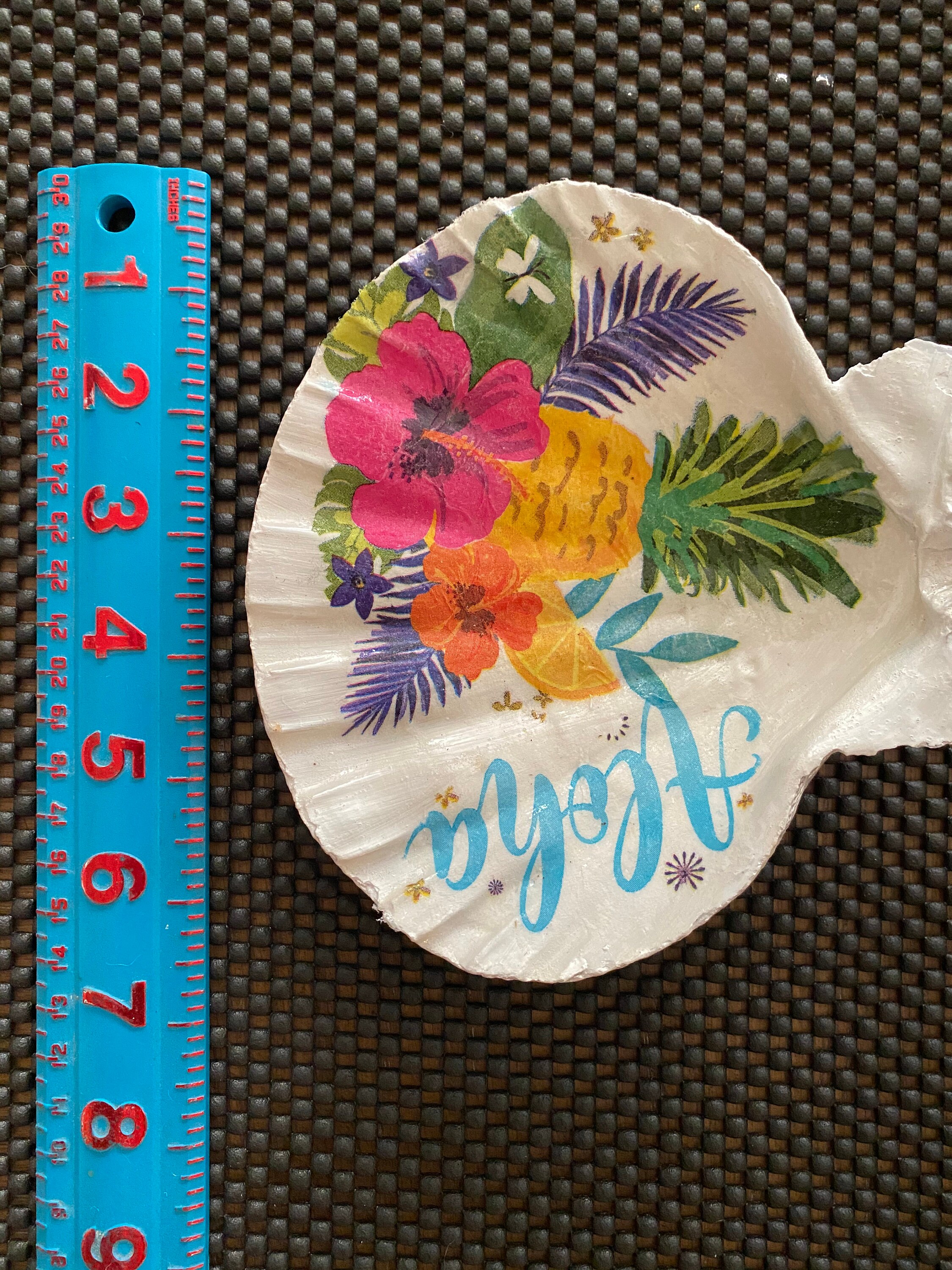 Extra large scallop shell trinket dish Etsy