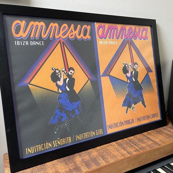 Amnesia Ibiza - Free Entrance Poster 90’s (A2)