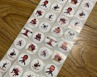 Spiderman Stickers for Kids Party Crafts, Stocking Fillers, Reward Charts