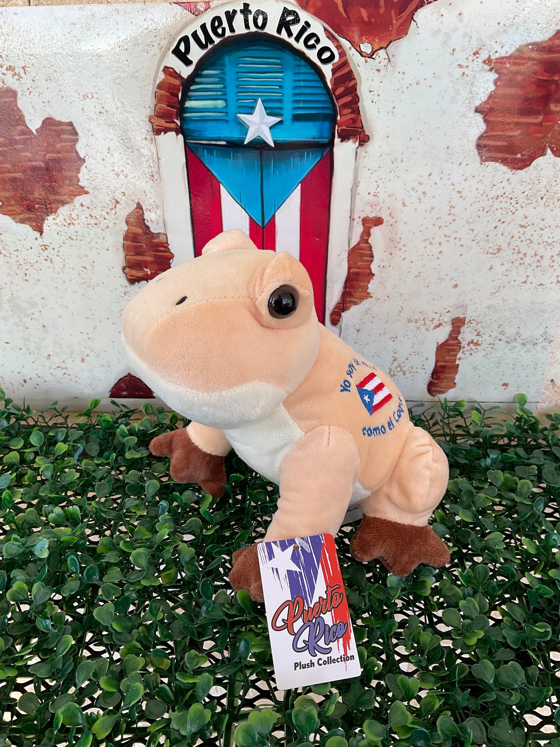 Peluche de rana de Puerto Rico