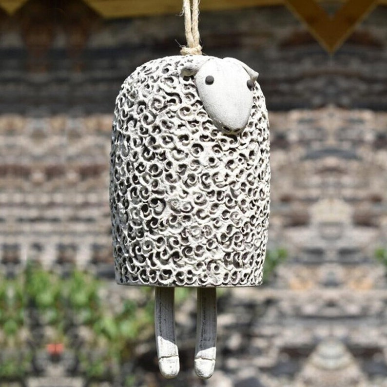 Animal Wind Chimes Rustic Hanging Chimes Fox Wind Bell image 6