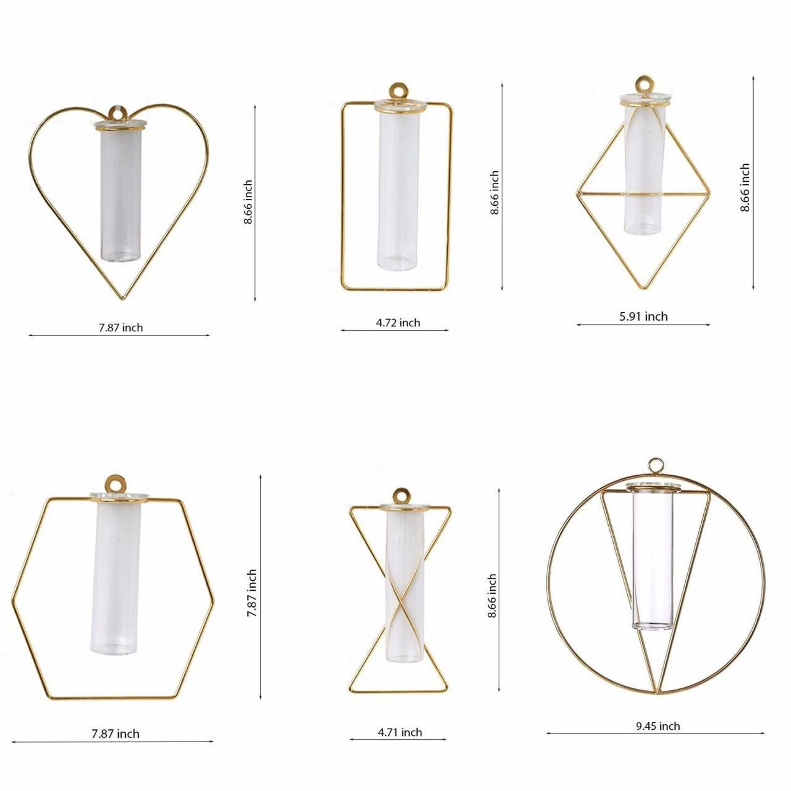 Wall Hydroponic Vase Hanging Wall Vase Wall Glass Vase Wall Etsy