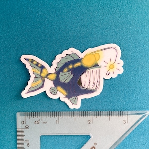 Angler Fish Sticker - Etsy