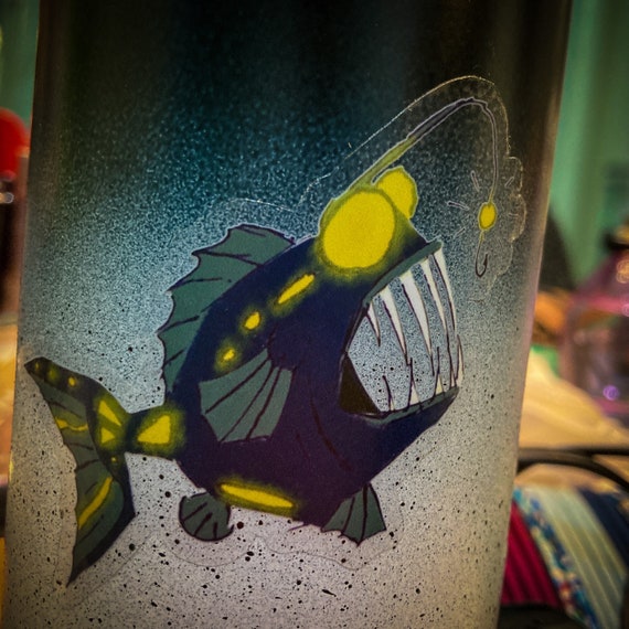 Angler Fish Sticker, Transparent Background - Etsy Angler Fish Sticker, Transparent Background - Etsy