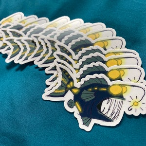 Angler Fish Sticker - Etsy