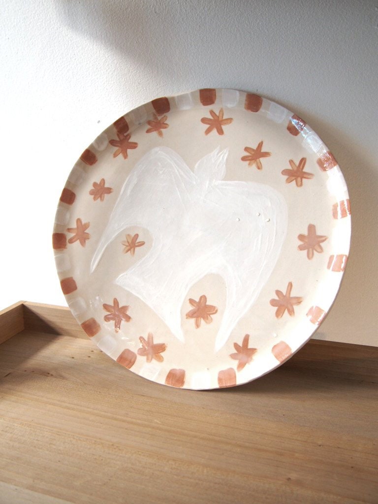 Big Bird Dans Starry Sky Platter Plate