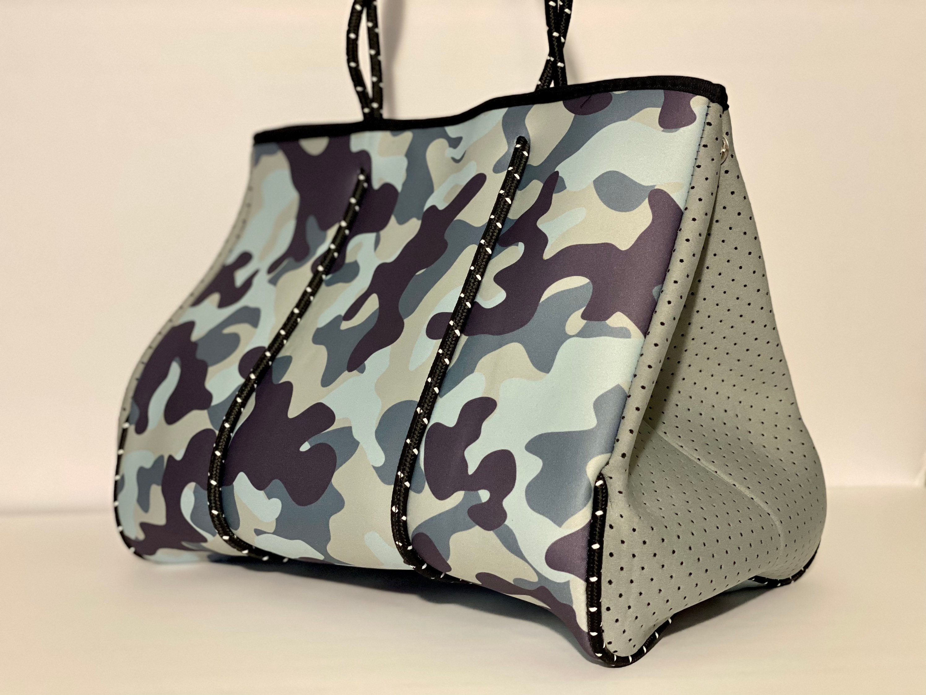 Camo Beach Bag with Red and White Beach Bag Summer 2021 Etsy