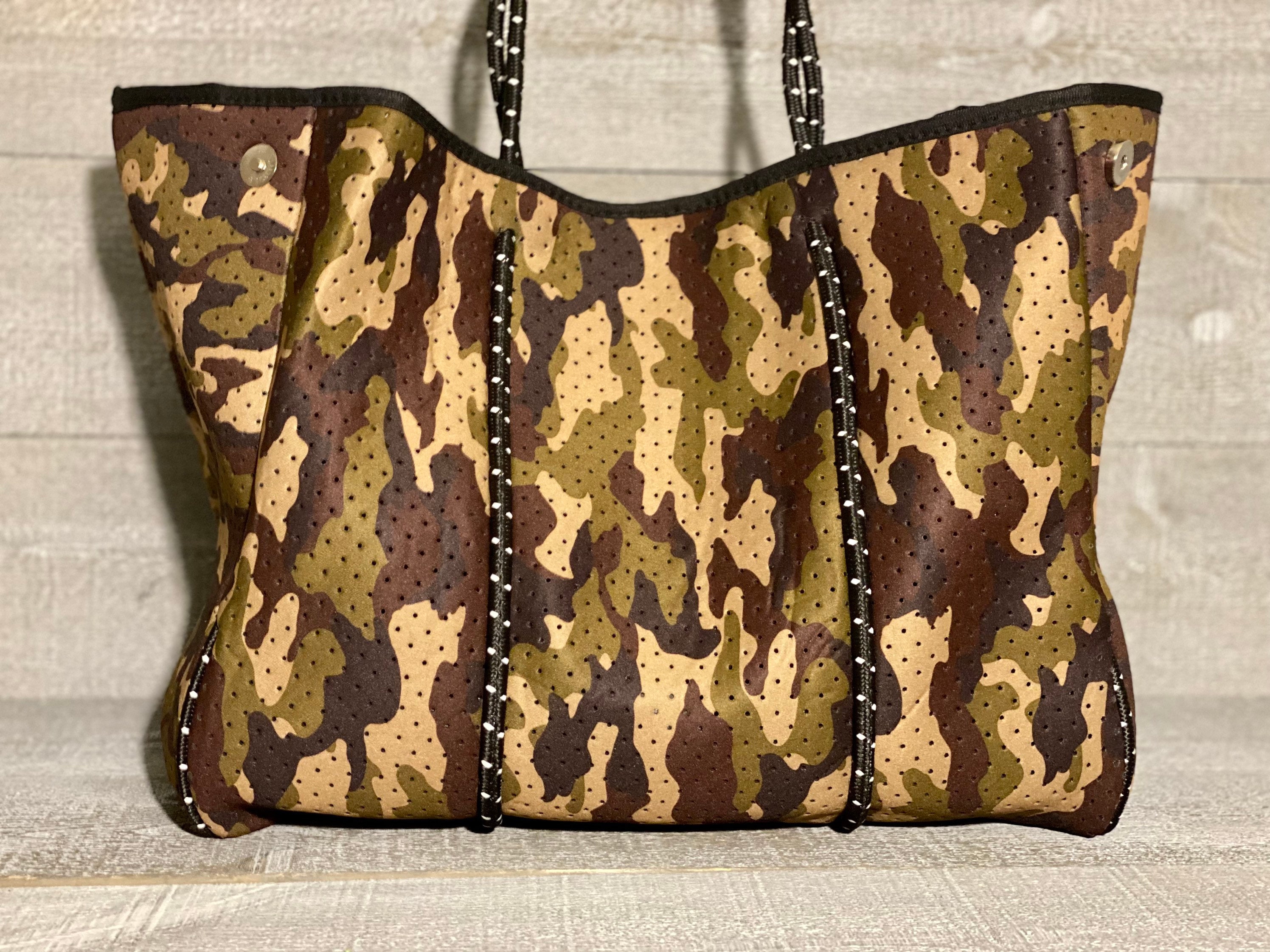 Camo Tote Bag. This Camo Neoprene Tote Bag is the Perfect Etsy