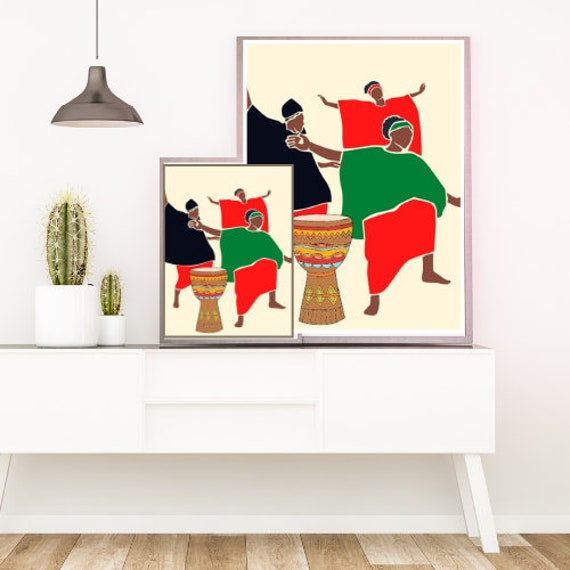 Printable Afrocentric Wall Art Ethnic Wall Art African Wall Etsy