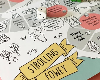 FOWEY board game map