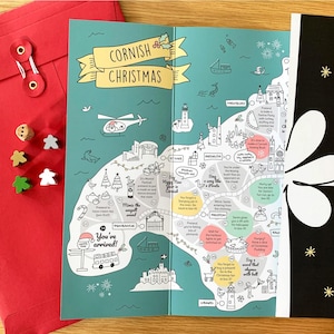 Cornish Christmas board game map - Special Edition