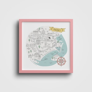 Penzance Map Print