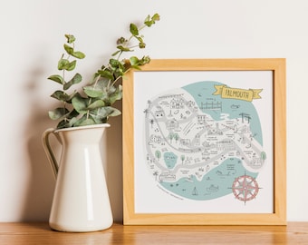 Falmouth Map Print