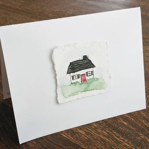 Tarjetas en blanco de acuarela - Tarjeta de felicitación de acuarela de bienvenida - Juego de tarjetas pintadas a mano - Tarjetas personalizadas - Tarjetas escritas a mano