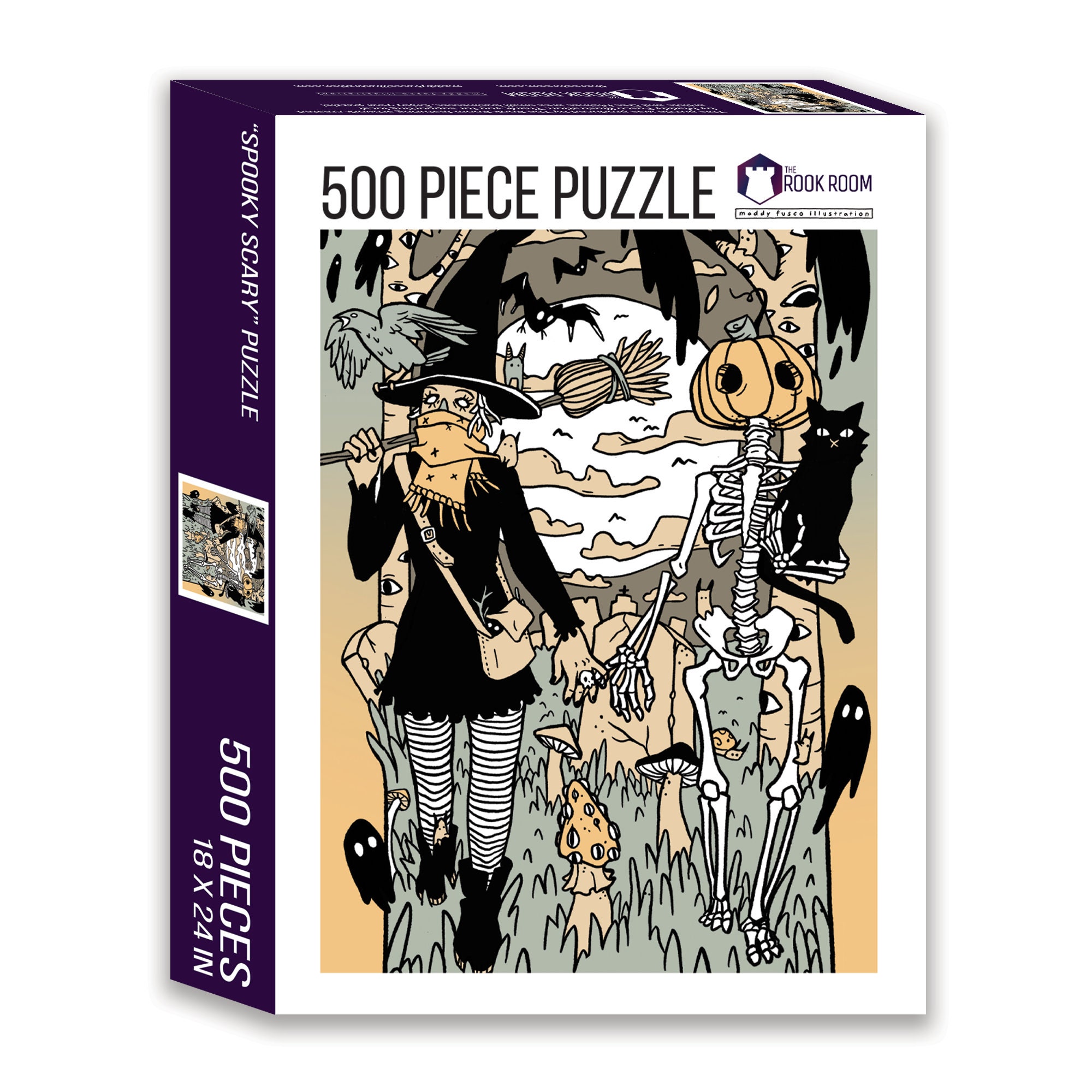 Spooky Scary 500Piece Jigsaw Puzzle Etsy