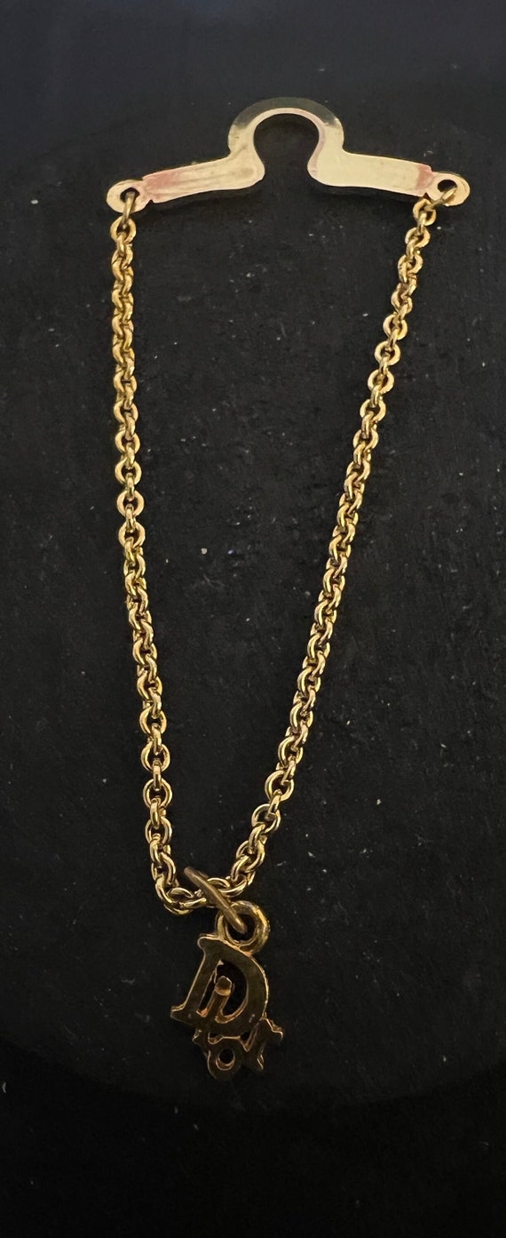 Vintage Gold Toned Christian Dior Tie Chain