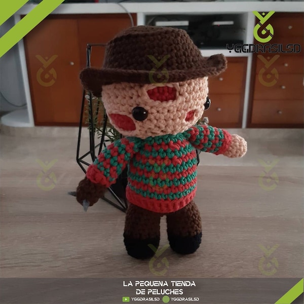 Crochet Freddy Krueger Etsy